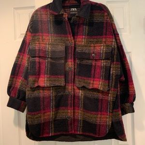 NWT Zara Plaid Jacket